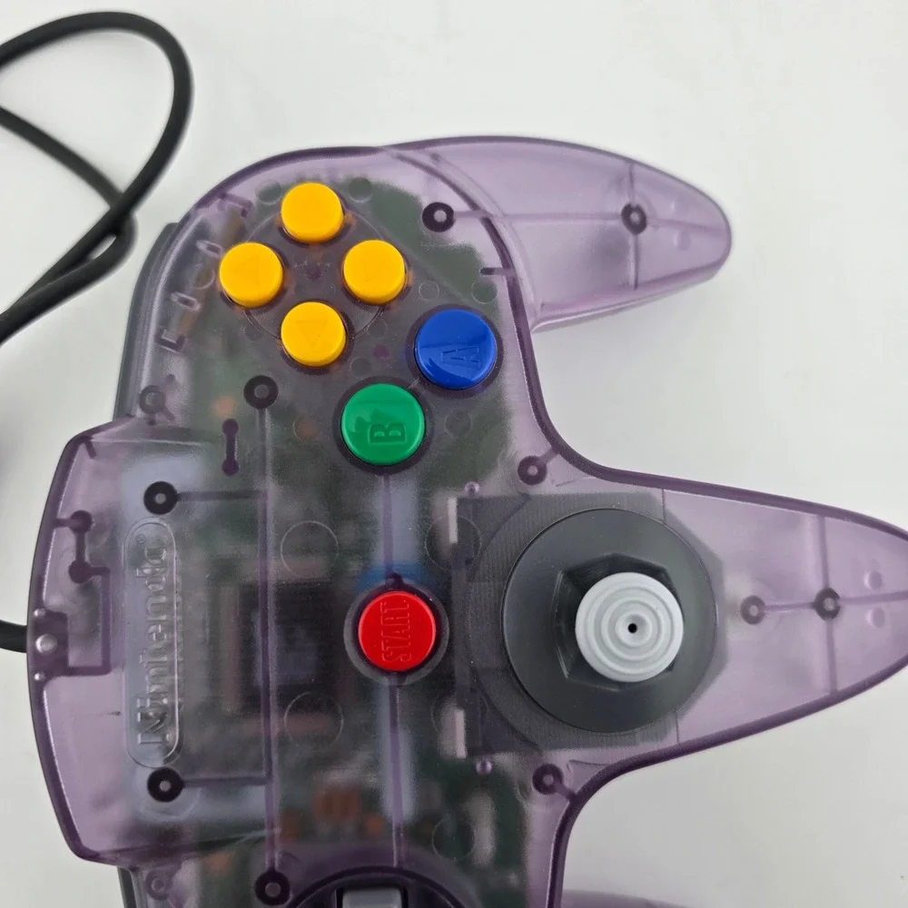 Nintendo 64 N64 Controller Atomic Purple Translucent OEM Excellent Nostalgia